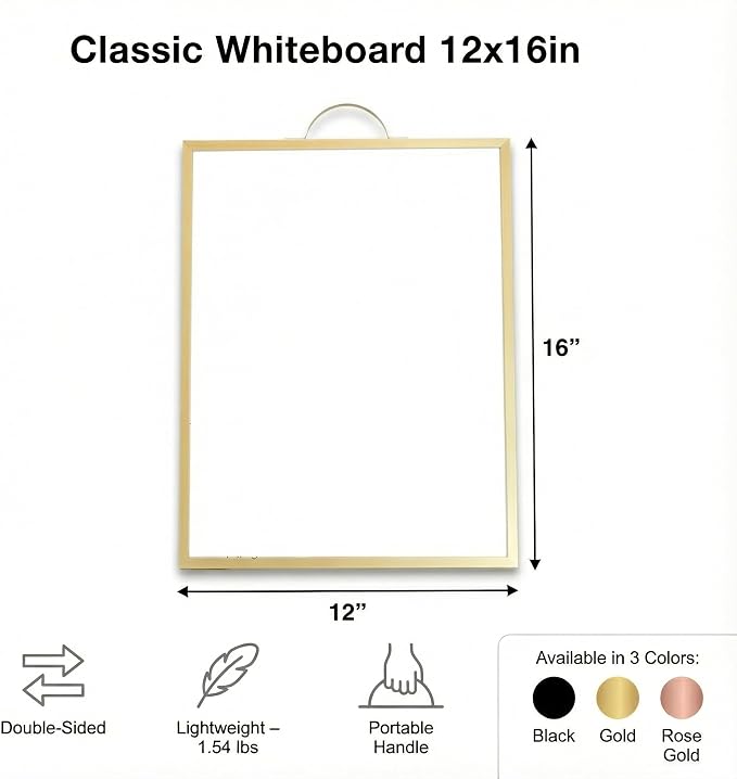 Small Whiteboard 12 x 16 Inch Magnetic Dry Erase Board - Image 5