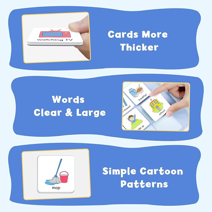 Magnetic Visual Schedule for Kids, Kids Chore Chart Cards for Morning & Bedtime - Image 4