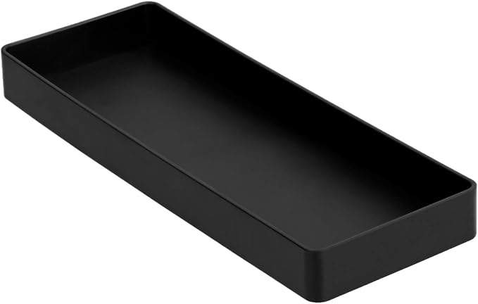 Amazon Basics Rectangular Plastic Desk Organizer, Half Accessory Tray, 9.4" x by AmazonBasics