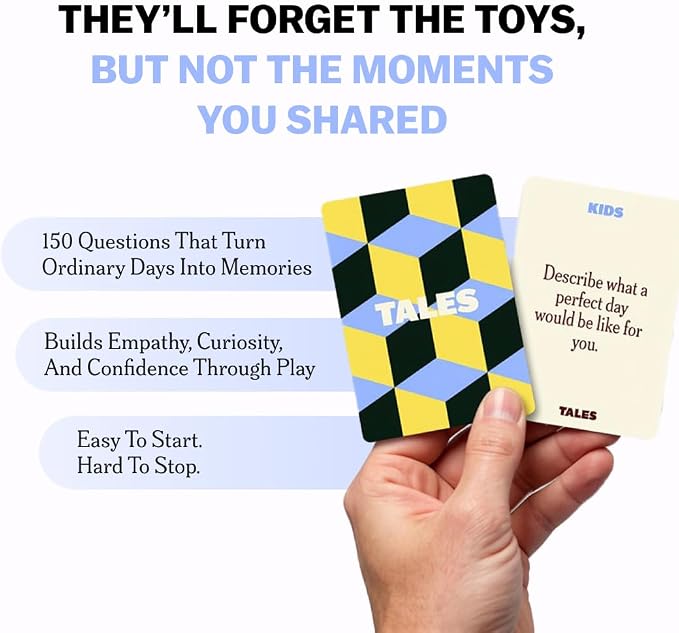 TALES Conversation Cards, Kids Edition 150 Count, Fun Family Games - Image 2