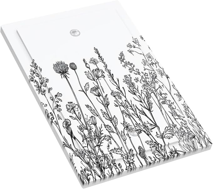 Light Switch Cover Plate Floral Wildflower Rustic Plant Leaves 1 Gang No Device - Image 3