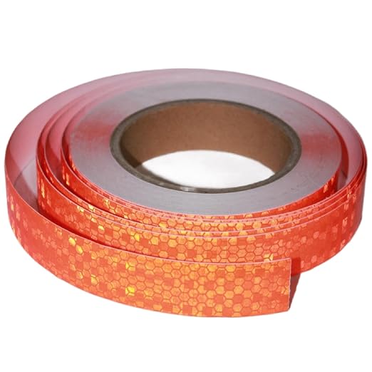 Industrial Reflective Tape Orange Outdoor Waterproof 1 inch, High Visibility by tuyrchu