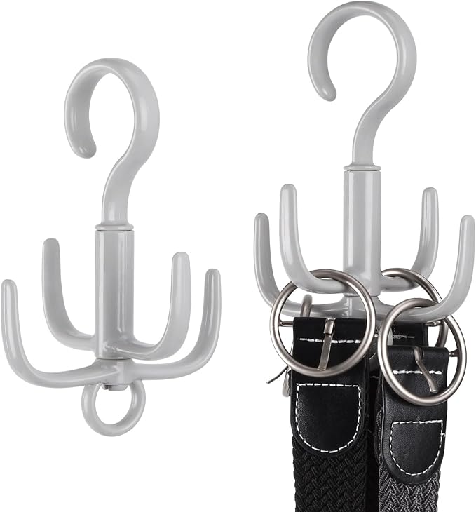 Space-Saving Tie Hanger, Small Space Storage and Organizer, 2 Piece Set - Image 2
