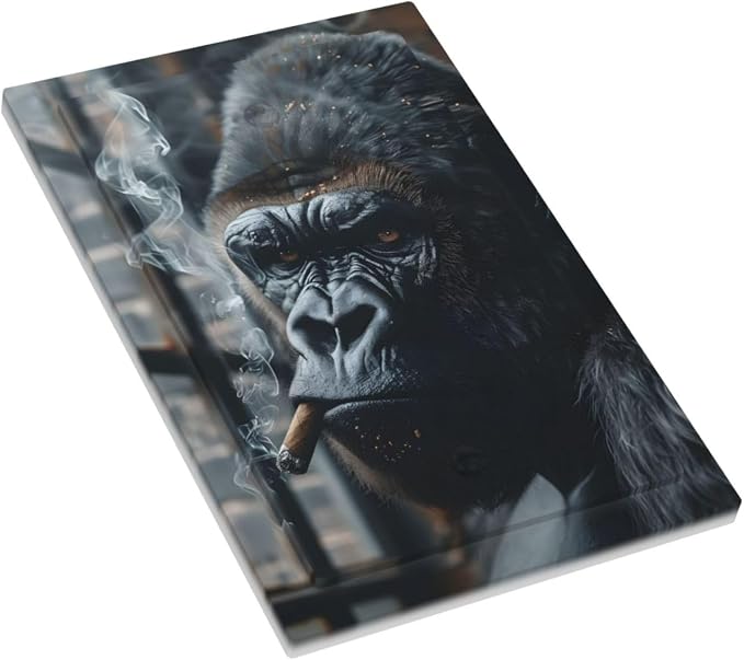 Funny Animal Smoking Black Orangutan Light Switch Cover Plate 1 Gang No Device - Image 3