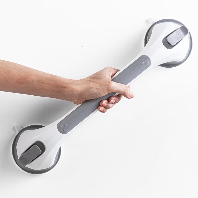 LEVERLOC Grab Bars for Bathtubs and Showers, Shower Handle 17 Inch Strong by LEVERLOC