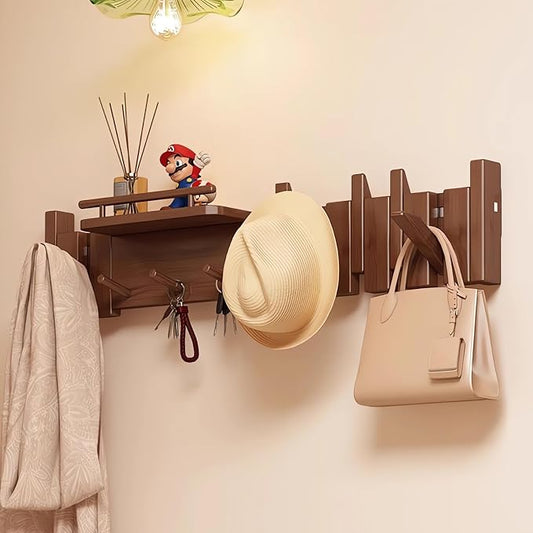 Wall Mounted Piano Key Hanger | Flip Style Hook | Entrance Wall Art Hook by FleiSleep