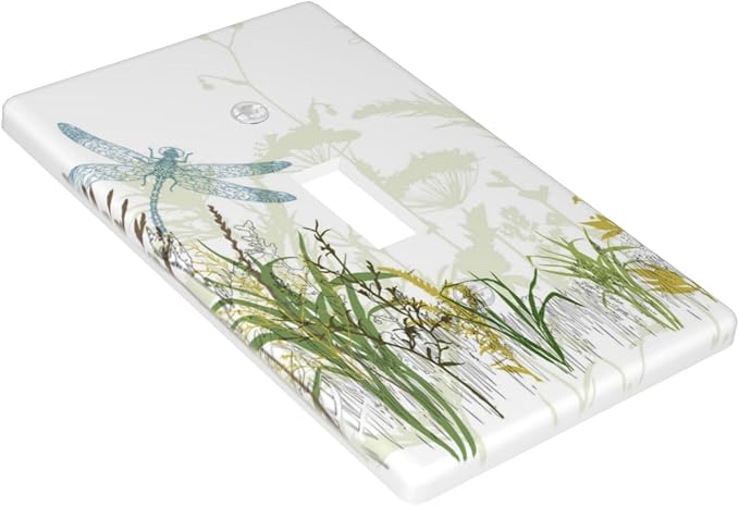 Wild Flower Dragonfly 1 Gang Toggle Light Switch Cover Plates Decorative - Image 3