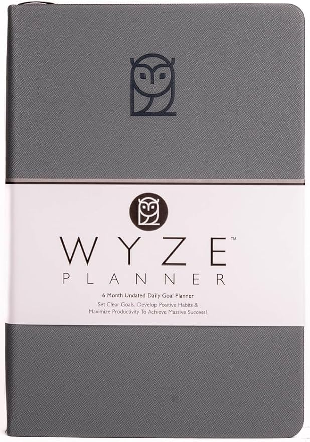 Undated Daily Planner – 6-Month A5 Productivity Organizer by WYZEPLANNER