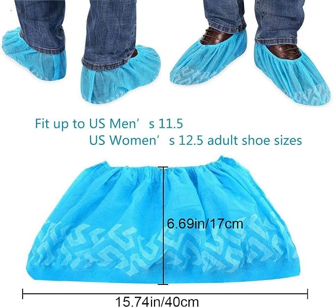 Tomus-UNI Shoe Covers Disposable 200 Pack | Non-Slip, Indoor | Protect Your Home - Image 2