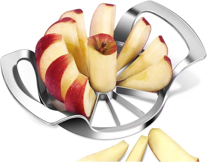 LIIGEMI Apple Slicer, 12-Blade Extra Large Apple Corer, Heavy Duty Stainless by LIIGEMI
