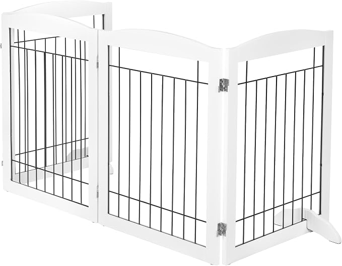 PAWLAND Extra Wide Dog gate for The House, Dog Fences Indoor, Freestanding - Image 9