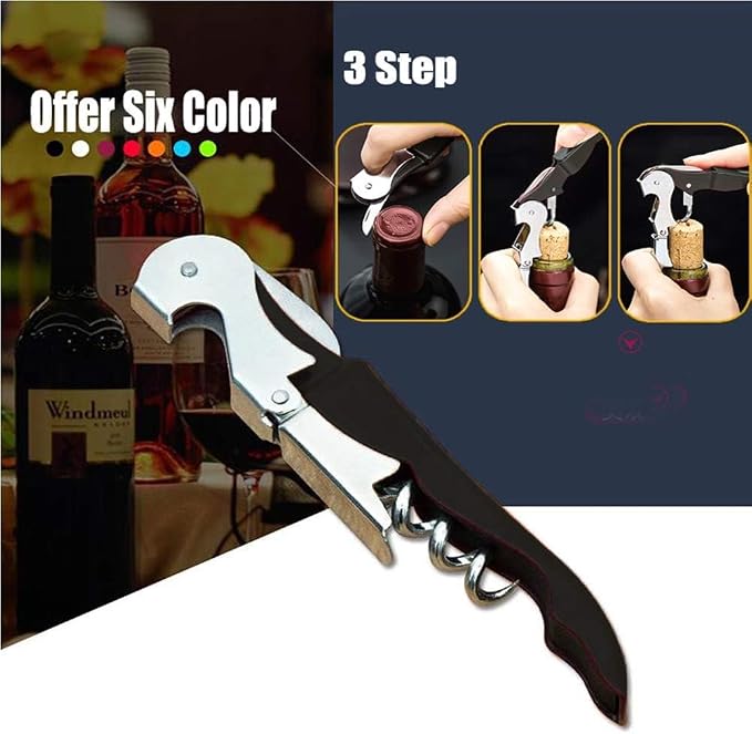 Professional Waiter Corkscrew Wine Openers Set, Upgraded - Image 3