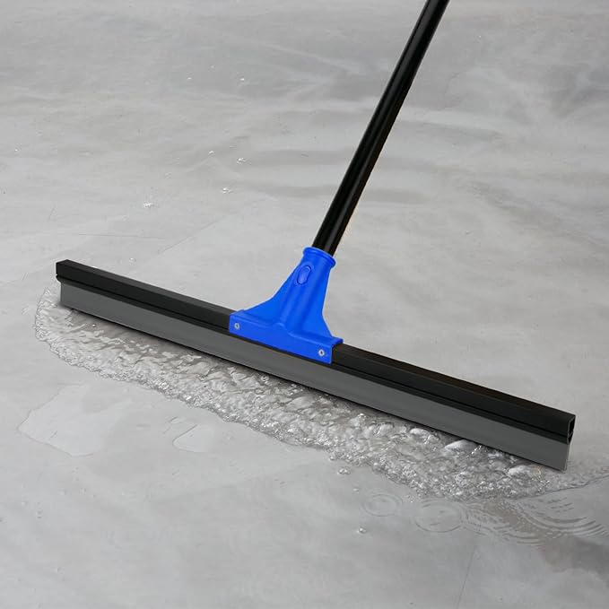 Floor Squeegee for Concrete and Tile Cleaning, Large Heavy Duty Water Scraper - Field & Grace