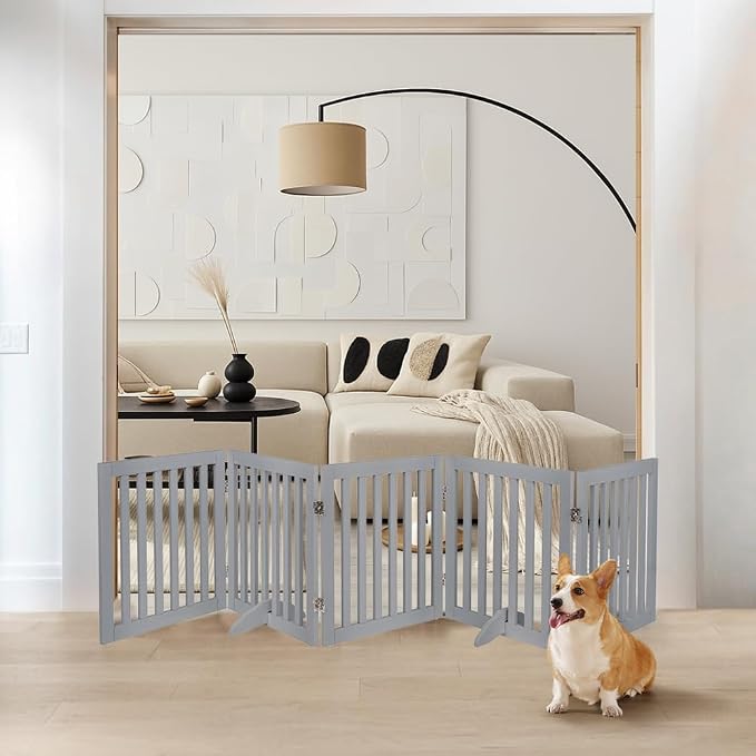 unipaws 24”H Free Standing Pet Gate - Image 2