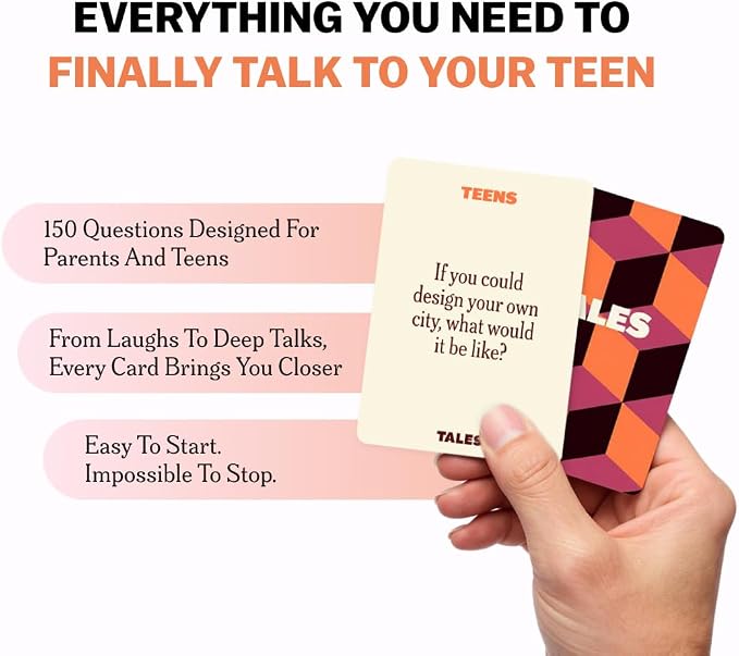 Tales Conversation Starter Cards, Teens Edition 150 Count, Fun Icebreaker Game - Image 4