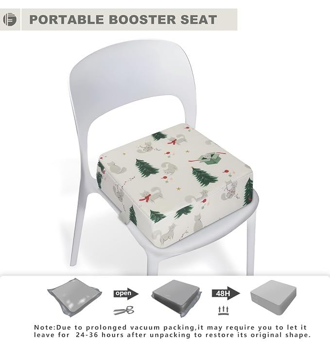 Toddler Booster Seat for Dining Table, Portable Booster Seat for Kitchen Chair - Image 5