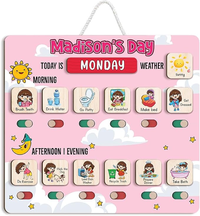 Personalized Wooden Chore Chart by LilaLand