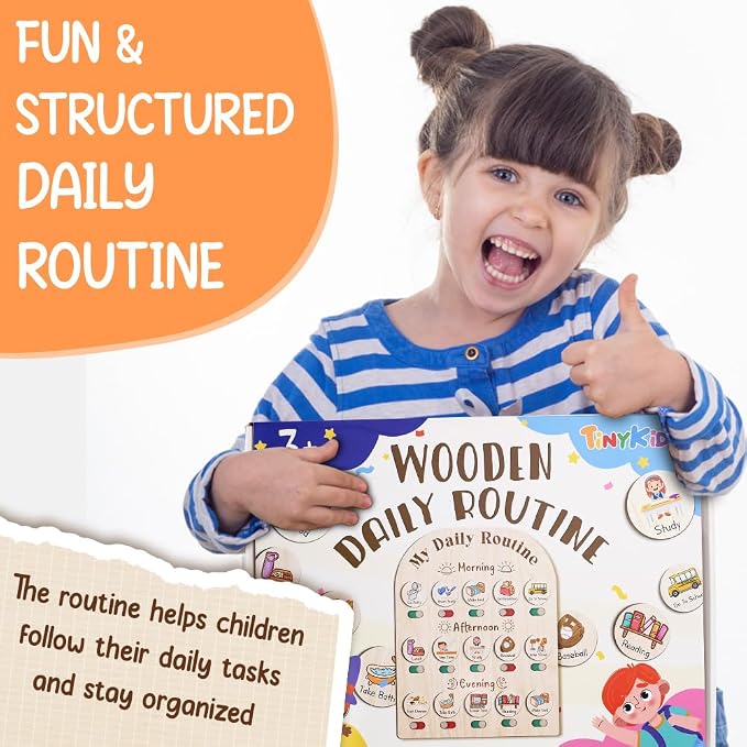 Daily Routine Chart for Kids, Visual Schedule, Routine Chart for Toddlers 3-5 - Image 8