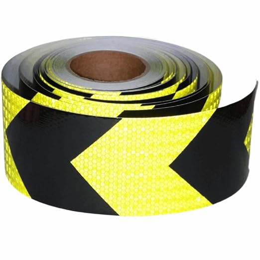 Reflective Tape 4 inch X 66 feet, Outdoor Waterproof Hazard Conspicuity Safety by tuyrchu