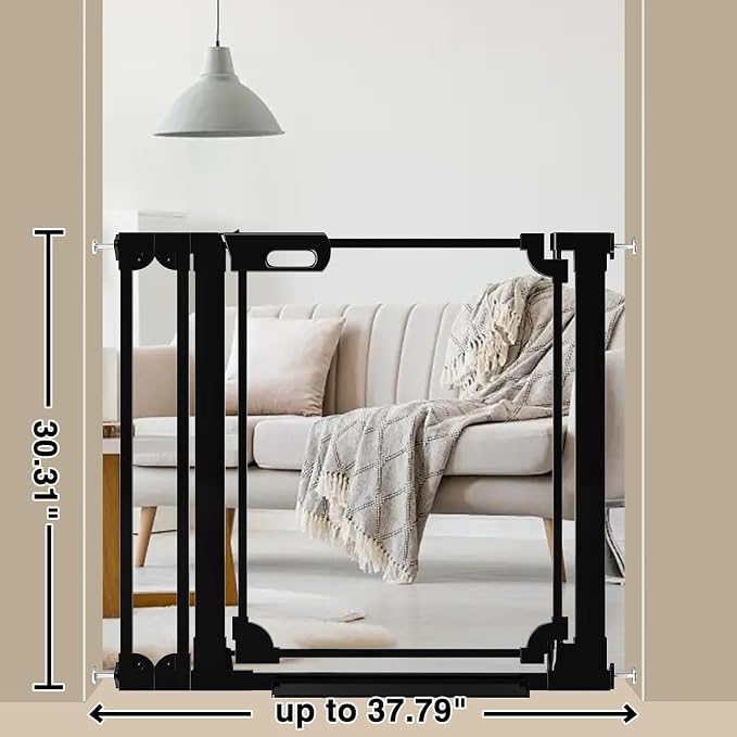 WAOWAO Clear Baby Gate for Stairs Modern Design Acrylic Auto Close Pet Gate - Image 7