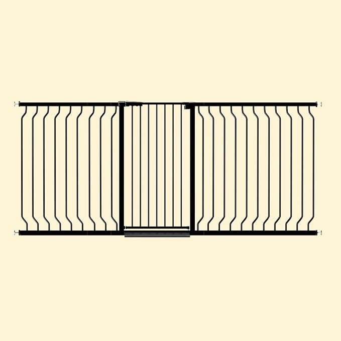 ALLAIBB Black 40.55" Extra Tall Wide 76.77-84.65" Baby Gate Pressure Mounted - Image 7