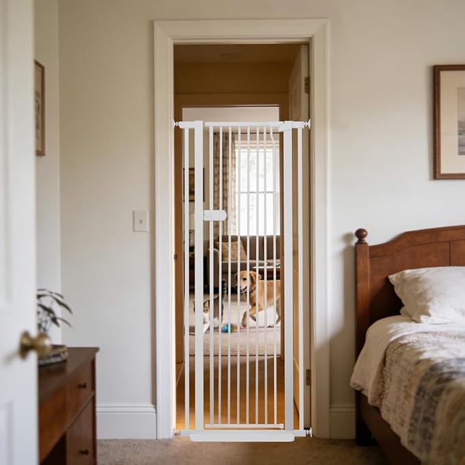 Lumizone Extra Tall Cat Gate 61.02" High Pressure Mounted Extra Wide 2025 New by Lumizone