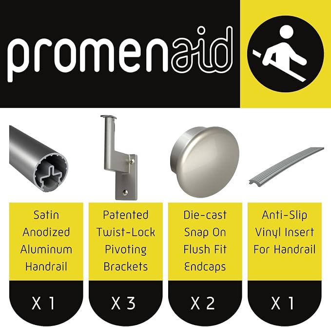Promenaid 7ft Flush Handrail Kit - Image 2