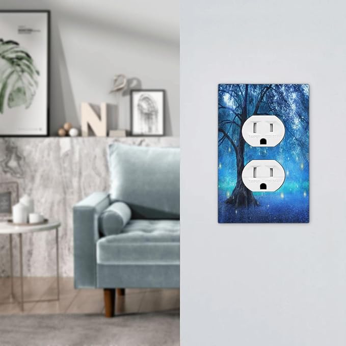 Outlet Covers Fantasy Fairy Tree In Mystic Forest 1 Gang Duplex Light Switch - Image 7