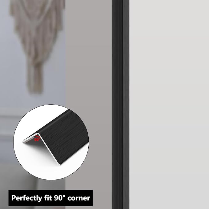 2pcs 57"L*1.42"W Aluminum Self-Adhesive Wall Corner Protectors, Wall Furniture - Image 6