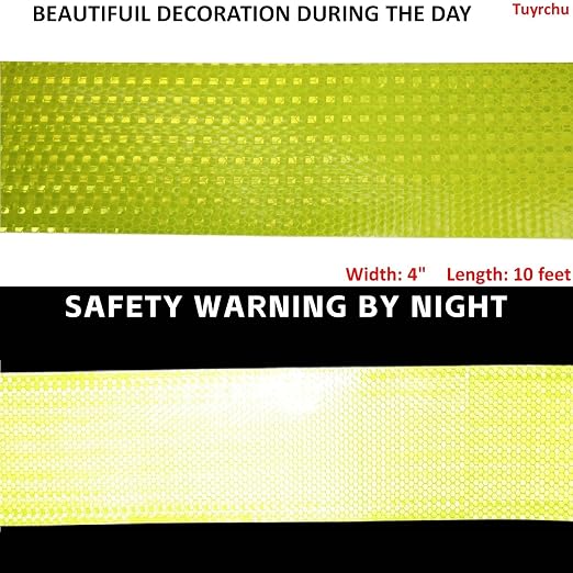 Industrial Reflective Tape Fluorescent Yellow 4 inch - Image 3