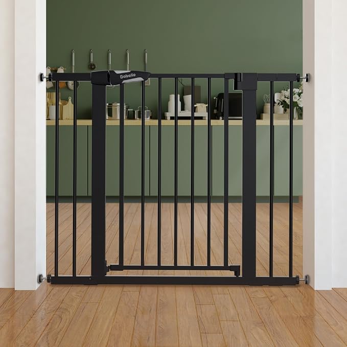 Babelio Baby Gate for Doorways and Stairs, 26-40" Auto Close Dog Gate, by BABELIO