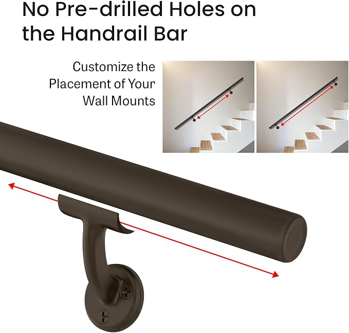 Meranti Aluminum Handrail for Indoor or Outdoor Steps and Stairs – Hand Rails - Image 8