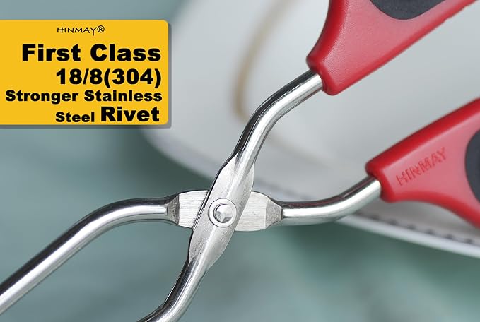 Stainless Steel Kitchen Scissor Tongs Set - Image 4