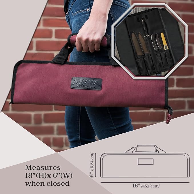 Asaya Chef Knife Roll Bag - Image 3