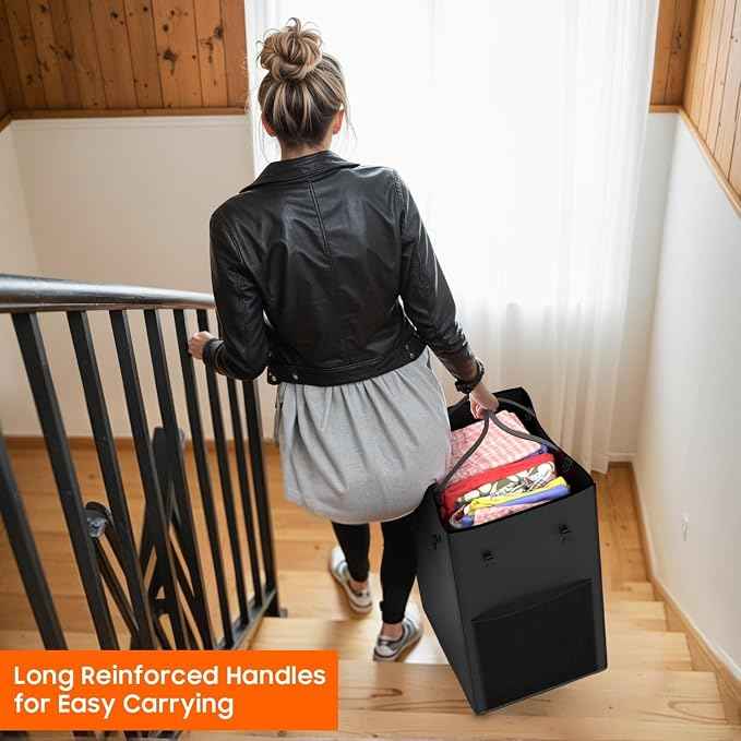 160L Laundry Hamper with Lid, Rolling Laundry Basket with Wheels, Large & Tall