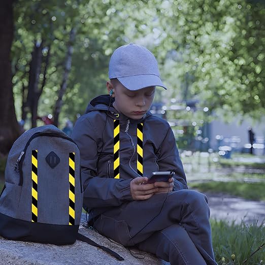 Yellow Black Reflective Tape 2 inch X 66 feet, Outdoor Waterproof Hazard - Image 7