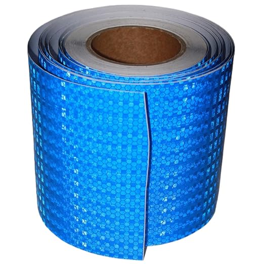 Blue Reflective Tape Outdoor Waterproof 6 inch, High Visibility Hazard by tuyrchu