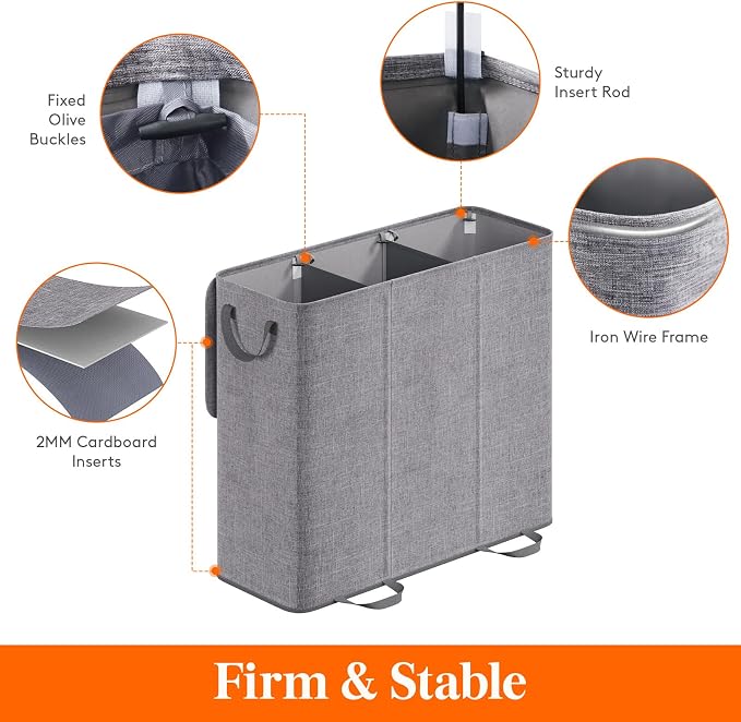 Lifewit Triple Laundry Hamper - Field & Grace