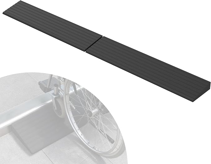 0.8"H Rubber Threshold Ramps for Doorways, Door Threshold Ramp, Access Ramps by Nuvium-Durablereliablereadyforanystep