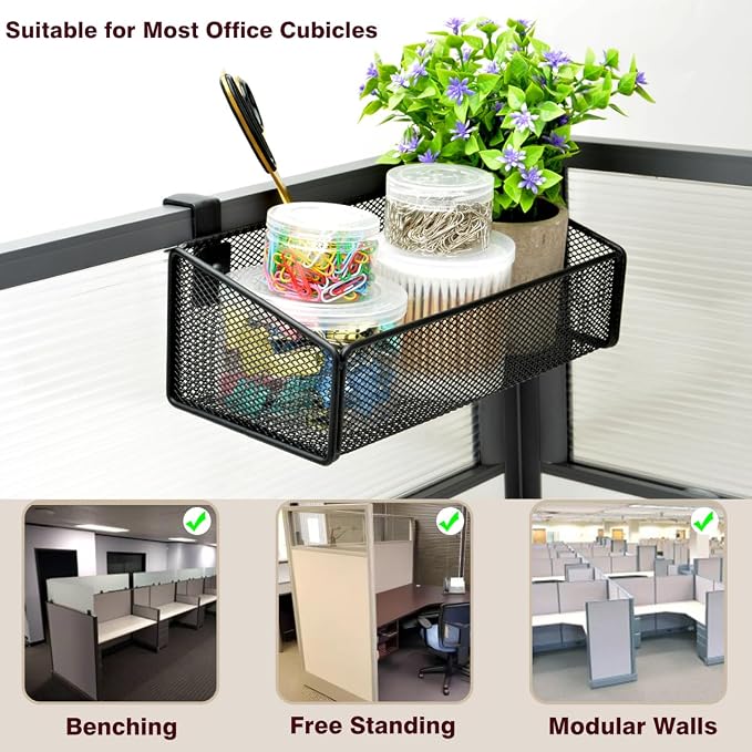 Bedside Shelf Bunk Bed Organizer Shelf Hanging Storage Metal Basket Phone Holder - Image 4