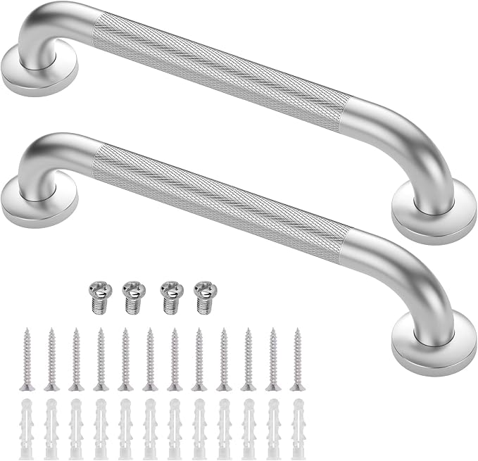 2 Pack 16 Inch Grab Bars for Bathtubs and Showers, Anti Slip Shower Grab Bars by Gotega