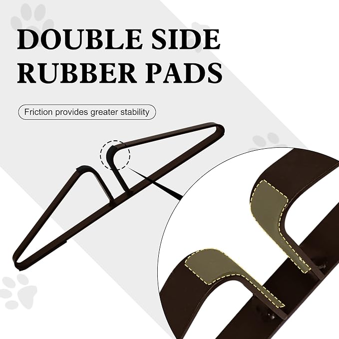 Freestanding Pet Gate Metal Support Feet, Triangle Support Feet Set of 2 - Image 2