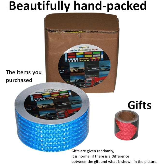 Blue Reflective Tape Outdoor Waterproof 3 inch, High Visibility Hazard - Image 4