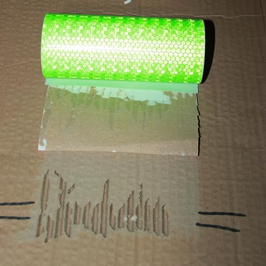 Industrial Reflective Tape Green 8 inch Wide, Outdoor Waterproof Hazard - Image 2