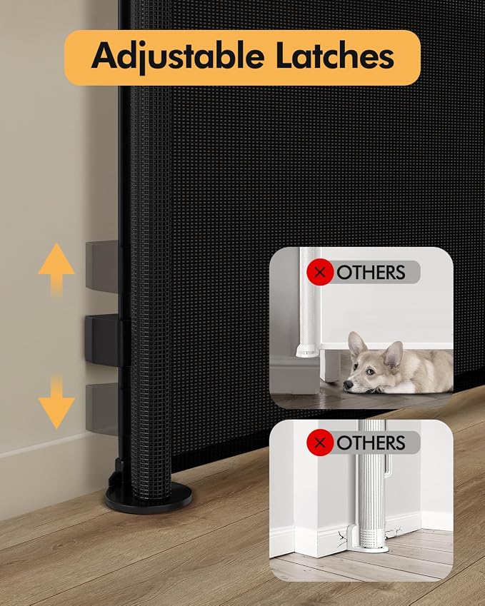 Retractable Baby Gate for Stairs & Doorways, Pet and Dog Safety Gate for - Image 5