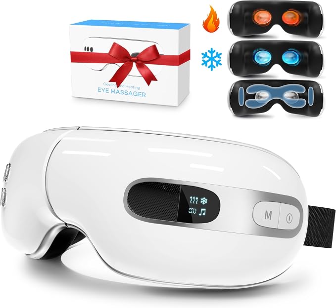 Eye Massager with Heat and Cooling by BOQUBOO