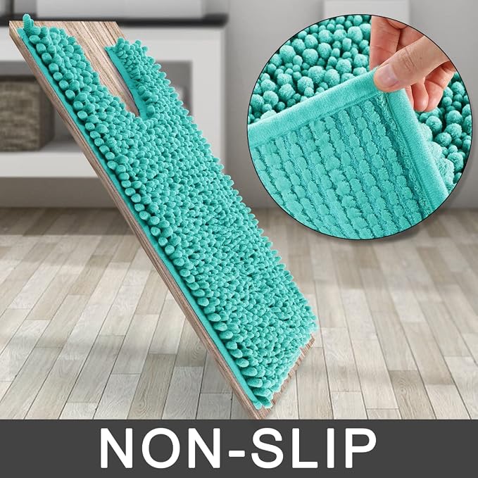 Yimobra Toilet Rug U Shaped Washable 24x20 Inch - Image 4