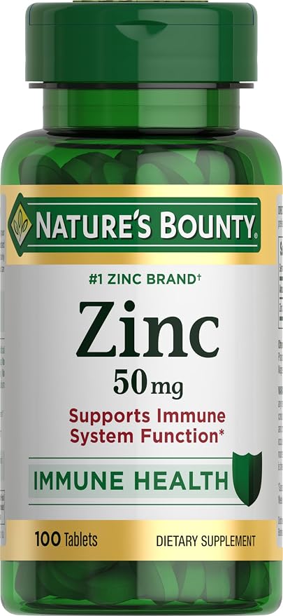 Nature’s Bounty Zinc 50mg | Immune System, & Antioxidant Health Support | by NaturesBounty