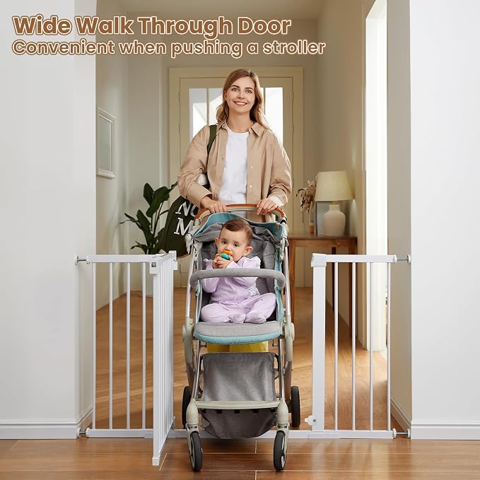 Mumeasy Baby Gate Extra Wide, 29.5"- 51.5" Pressure Mounted Dog Gate - Image 4