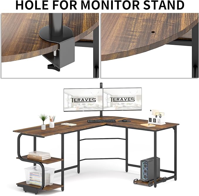 Teraves Reversible L Shaped Desk - Image 6